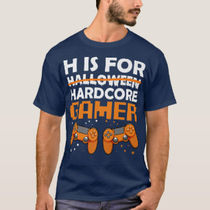 T-shirt Hardcore Gamer Lazy Halloween Costume Videogame Co