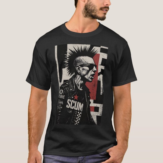 T-shirt Hardcore Punk Rebel Portrait (Devant)