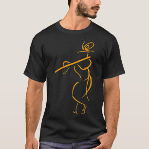 T-shirt Hare Krishna Flute Art Krishna Lover