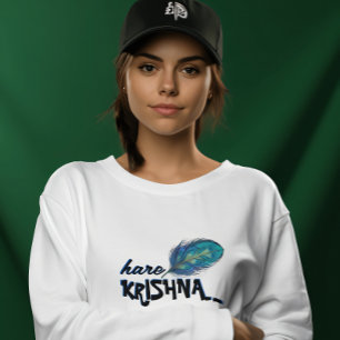 T-shirt "Hare Krishna" Peacock Feather Hindu