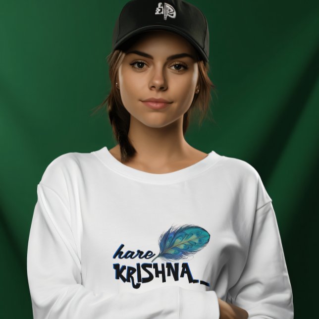 T-shirt "Hare Krishna" Peacock Feather Hindu (Créateur téléchargé)