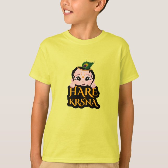 T-shirt Hare Krishna Radha india - Art Krishna (Devant)