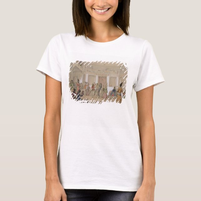 T-shirt Harem Feast, Téhéran (crayon et avec papier) (Devant)