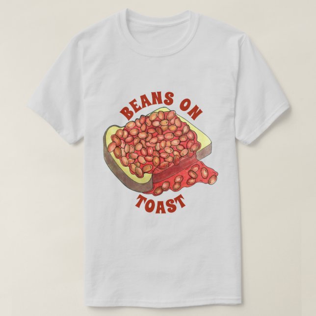 T-shirt Haricots au four Royaume-Uni Cuisine britannique (Design devant)