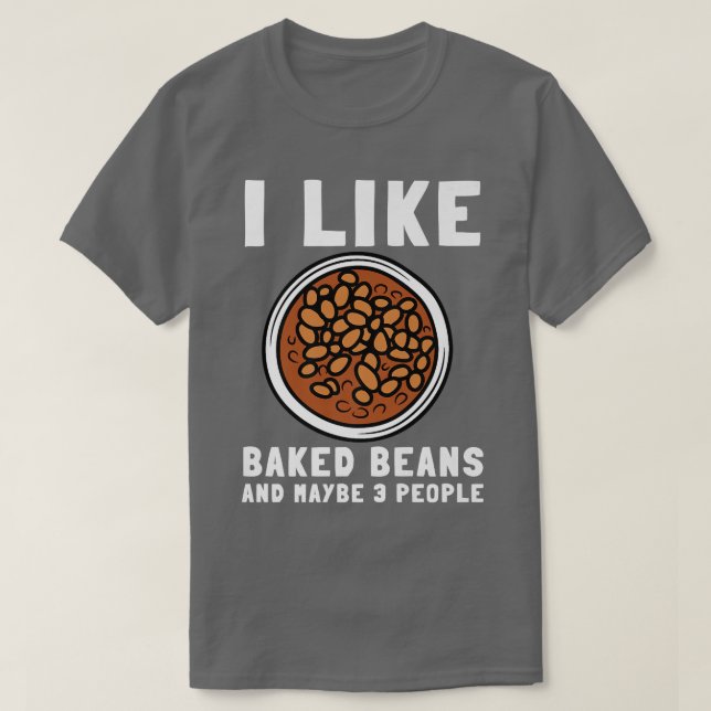 T-shirt Haricots Cuits Haricots En Canne Et Végétarien Vég (Design devant)