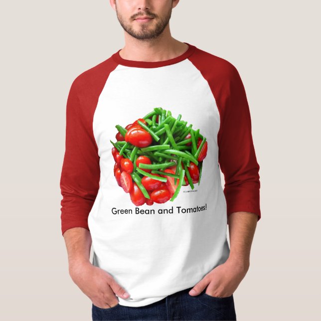 T-shirt Haricots verts et tomates (Devant)