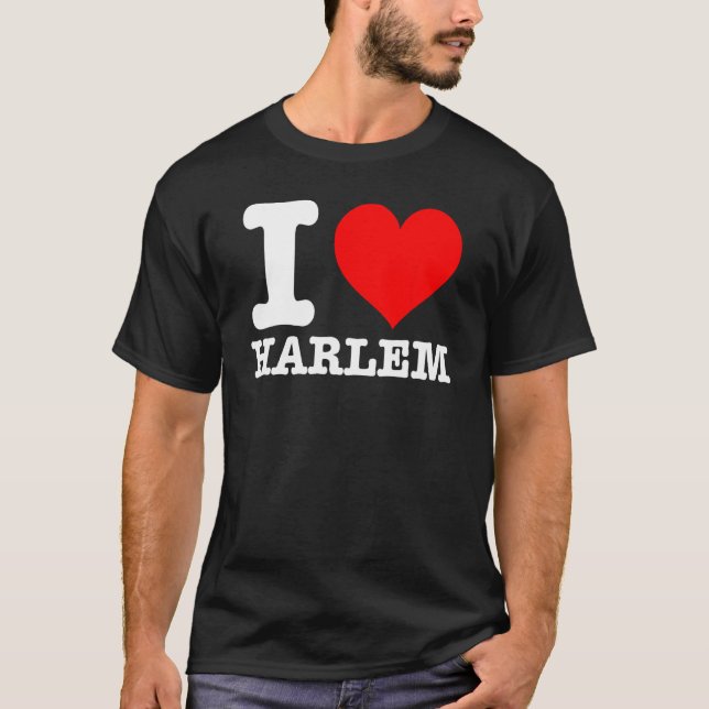T-shirt Harlem - I Love Harlem - I Heart Harlem (Devant)