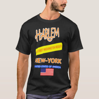 T-shirt HARLEM New York 96th STREET WASHINGTON HEIGHTS