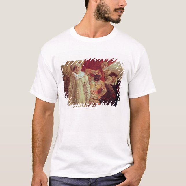 T-shirt Harlequin, Pierrot et Scapin, acteurs de COM (Devant)