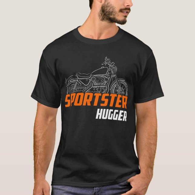 T-shirt Harley-Davidson Sportster XLH 883 Hugger 1987-2003 (Devant)