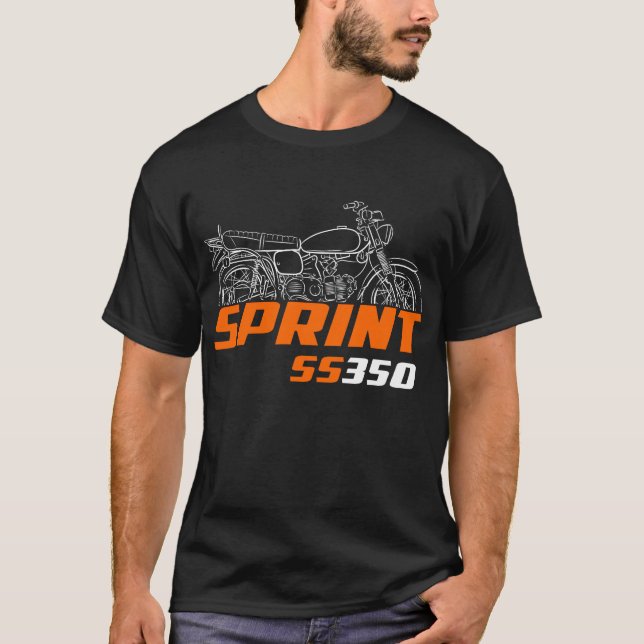 T-shirt Harley-Davidson Sprint SS-350 1969-1972 (Devant)