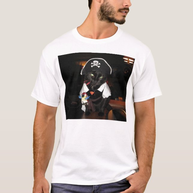 T-shirt Harley le chat de pirate (Devant)