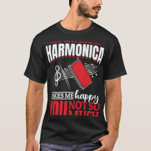 T-shirt Harmonica Jouer Harmonica Me Rend Heureux Vous Ne