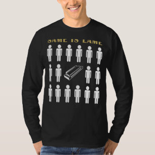 T-shirt Harmonica Même est Lame Tee - shirt - Blow Away Bo