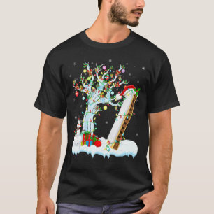 T-shirt Harmonica Music Xmas Tree Lighting Santa Harmonica