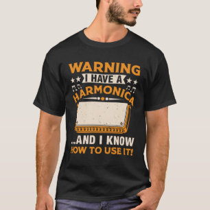 T-shirt Harmonica Player