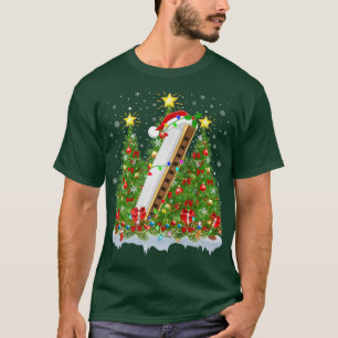 T-shirt Harmonica Xmas Lights Père Noël Harmonica Christma