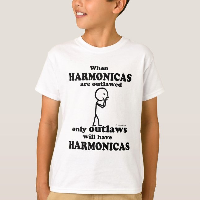 T-shirt Harmonicas hors la loi (Devant)