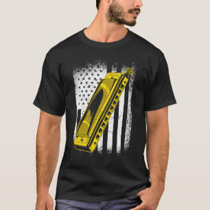 T-shirt Harmoniciste du drapeau américain