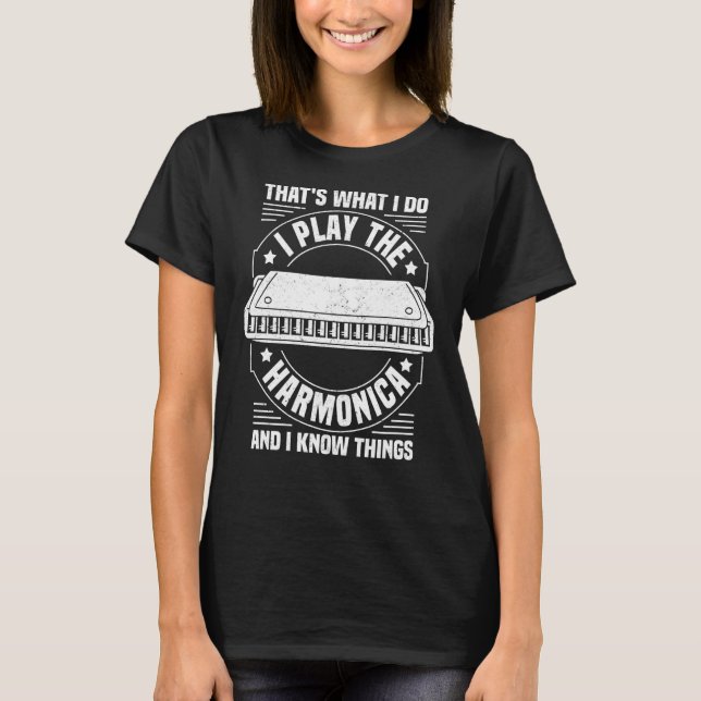 T-shirt Harmoniciste et harmoniciste des organes de bouche (Devant)
