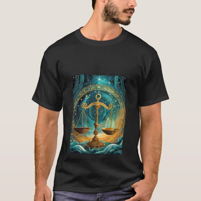 T-shirt Harmonie céleste : Balance (Devant)