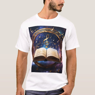 T-shirt Harmonie céleste : Livre des mélodies cosmiques