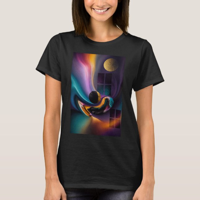 T-shirt Harmonie Céleste | Paysage de Rêves Abstraits  (Devant)