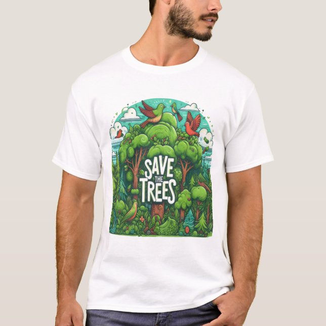 T-shirt Harmonie dans les arbres (Devant)