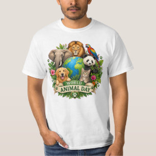 T-shirt Harmonie de la nature : Journée mondiale de l'anim