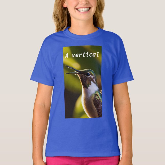 T-shirt "Harmonie des colibris scintillants" (Devant)