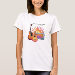 T-shirt Harmonie du coucher de soleil rétrograde - Vibes V