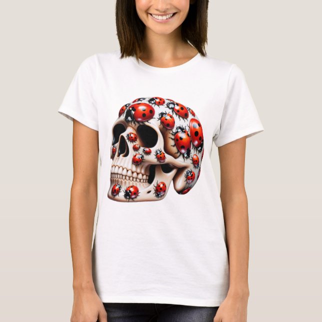 T-shirt Harmonie du crâne de Ladybug (Devant)