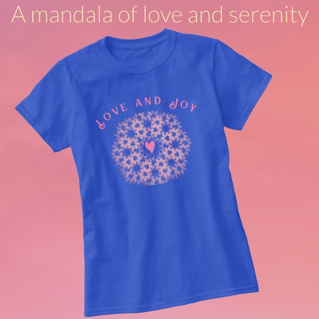 T-shirt Harmonie en fleurs : Un Mandala d'amour et de séré (A Mandala of Love and Serenity)