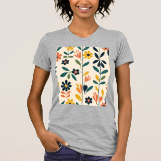 T-shirt Harmonie Florale Scandinave