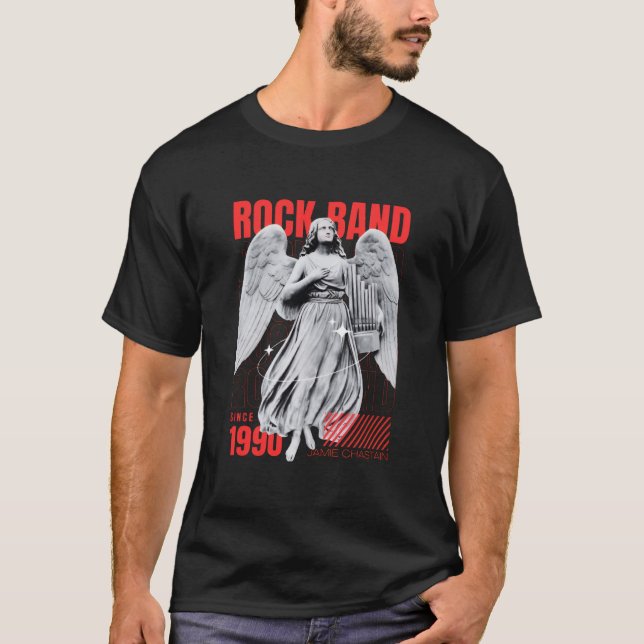 T-shirt Harmonie Gothique : Graphisme de groupe retro des  (Devant)
