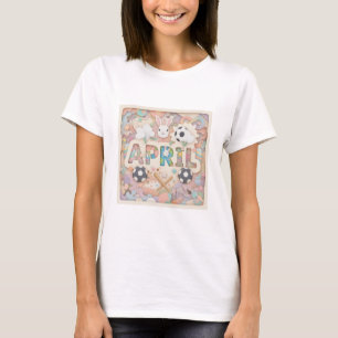 T-shirt Harmonie Pastel en Couches: L'Art d'Avril