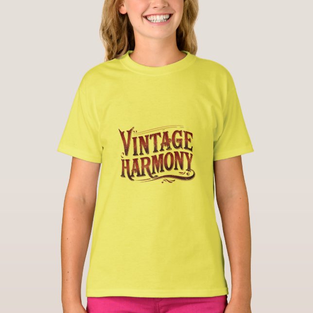T-shirt harmonie vintage (Devant)