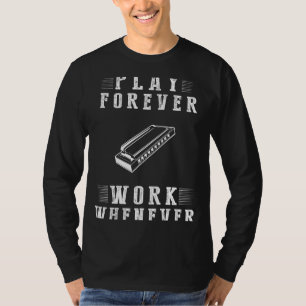 T-shirt Harmoniser Lifes Tune : Jouer Harmonica Forever -