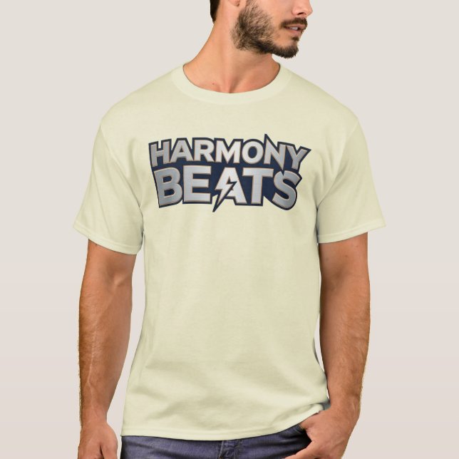 T-shirt Harmony Beats – Texte d'art musical (Devant)