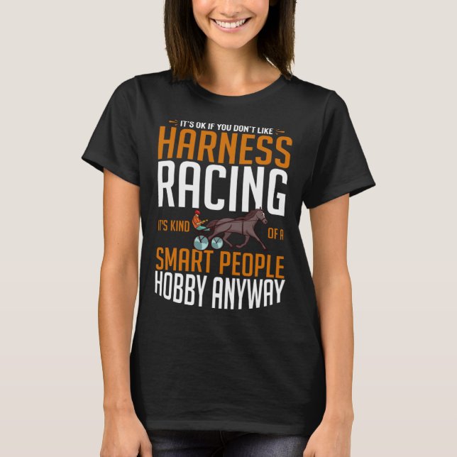T-shirt Harnais Course Horse Course Course Course Racer Tr (Devant)