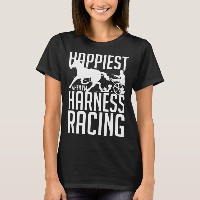 T-shirt Harnais Course Horse Course Course Course Racer Tr (Devant)