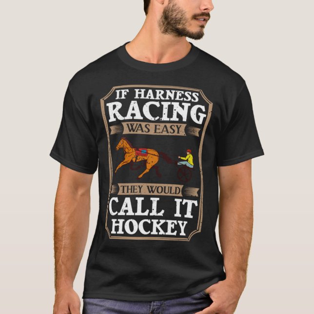 T-shirt Harnais Course Horse Course Course Course Racer Tr (Devant)