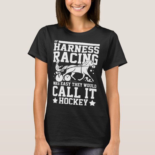 T-shirt Harness Racing Horse Race Track Racer Trotting Hor (Devant)