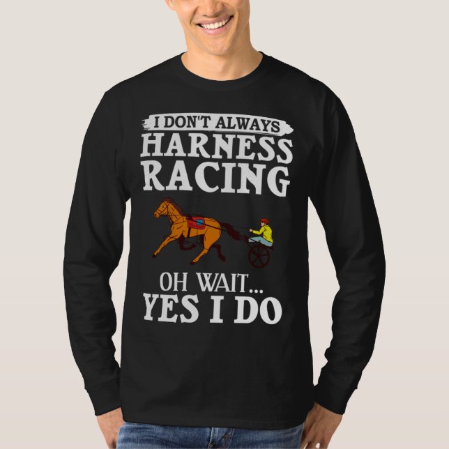 T-shirt Harness Racing Horse Race Track Racer Trotting Hor (Devant)