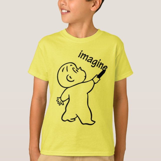 T-shirt Harold et la rayonne violette "Imagine" (Devant)