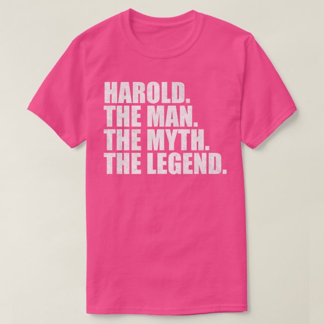 T-shirt HaroldHarold Nom prénom Harold (Design devant)