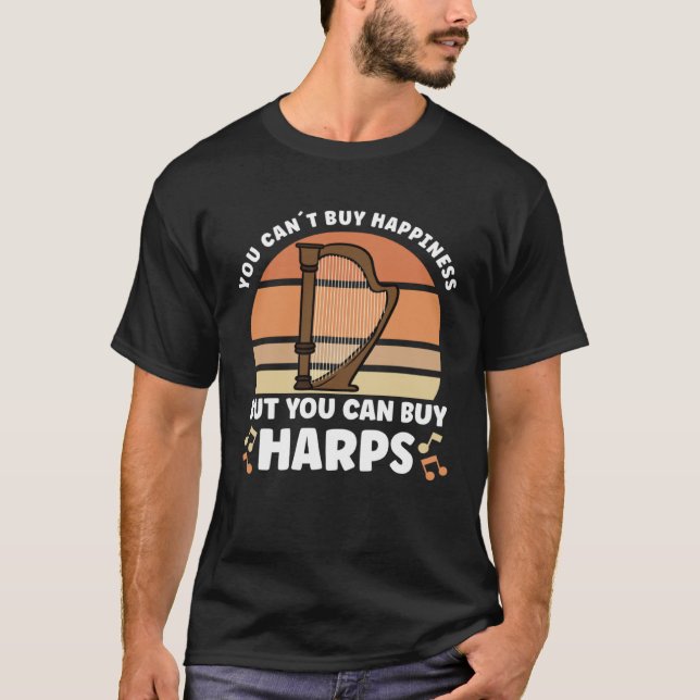 T-shirt Harp Music Instrument Harp Teacher (Devant)