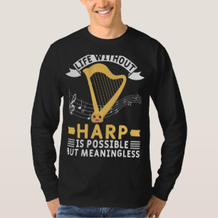 T-shirt Harp Player Harpist Orchestra Harpist musical Harp