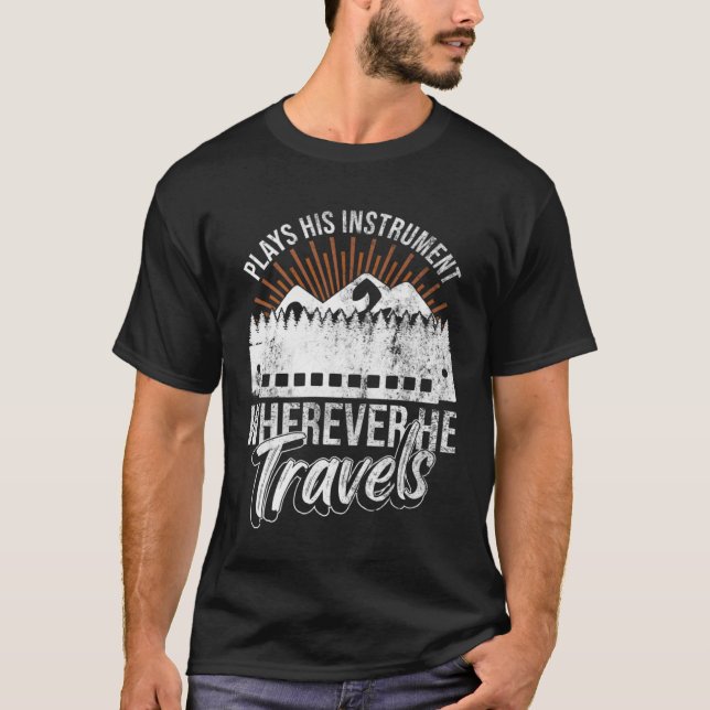 T-shirt Harpe de la bouche harmonique Harmer (Devant)