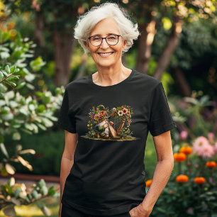 T-shirt Harpe Jouer Jardin Gnome